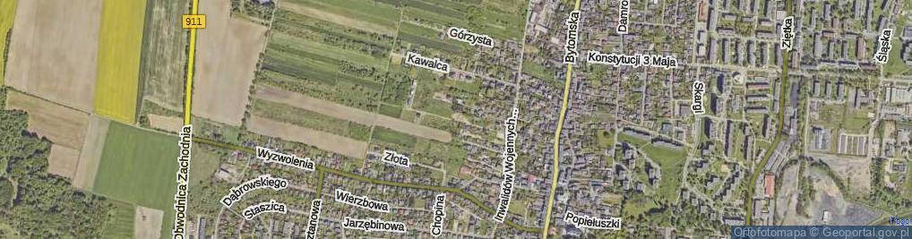 Zdjęcie satelitarne Skalista ul.